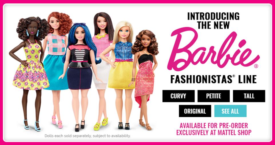 Supporting Women's Body Change, Mattel Launches Barbie Curvy 