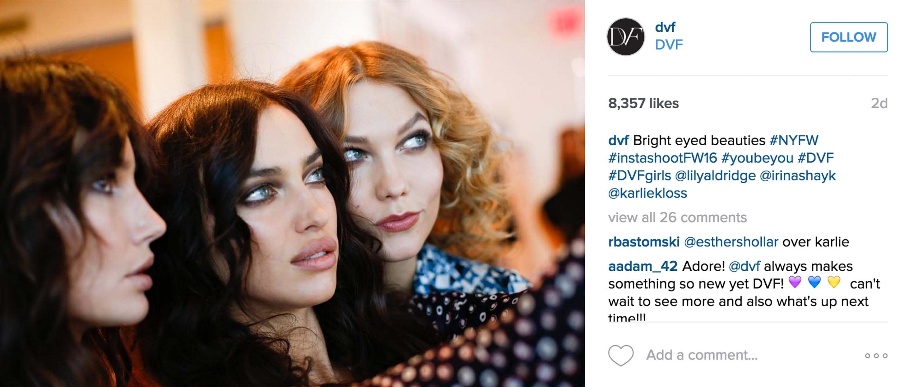 Let's take a peek, Valentine with DVF, which is welcomed with a very extraordinary and inspirational