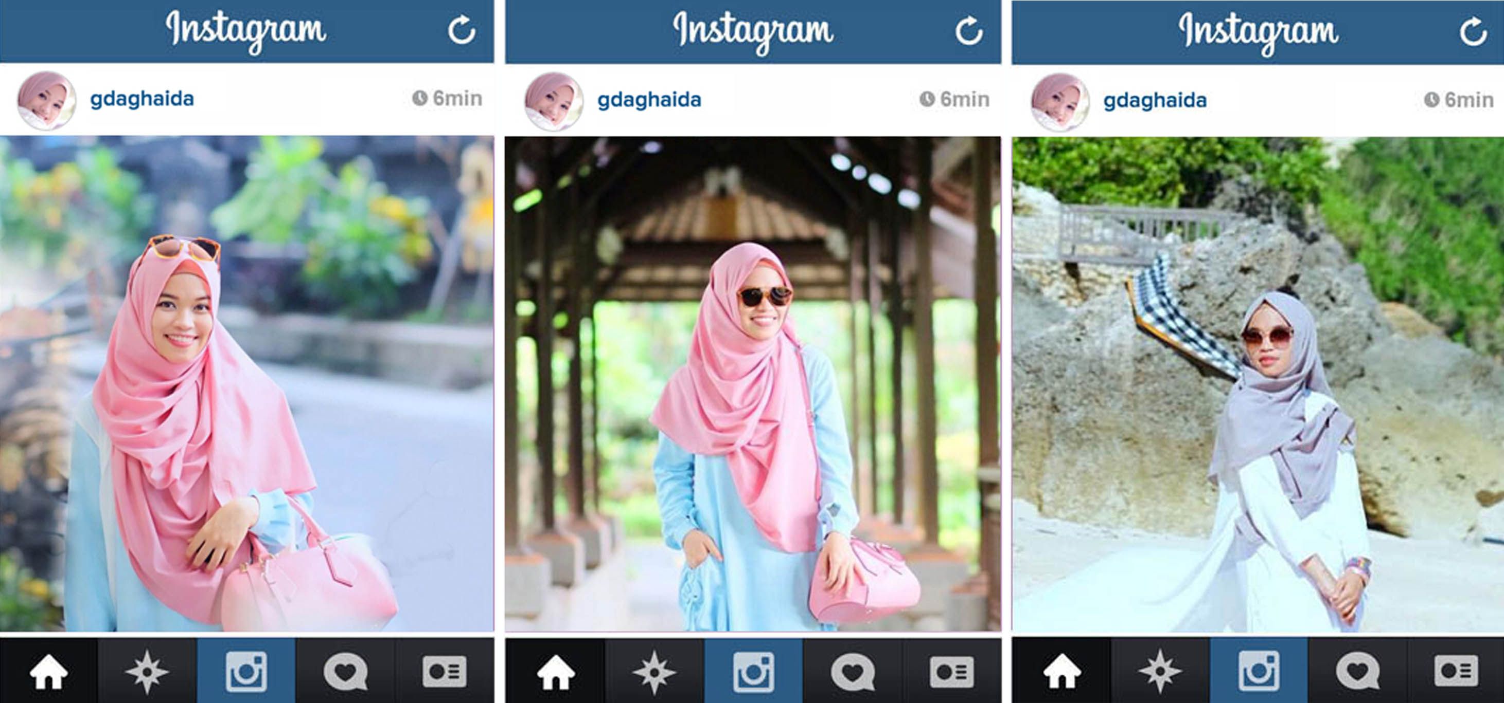 Inspirasi Hijab Ala Artis Instagram Indonesia