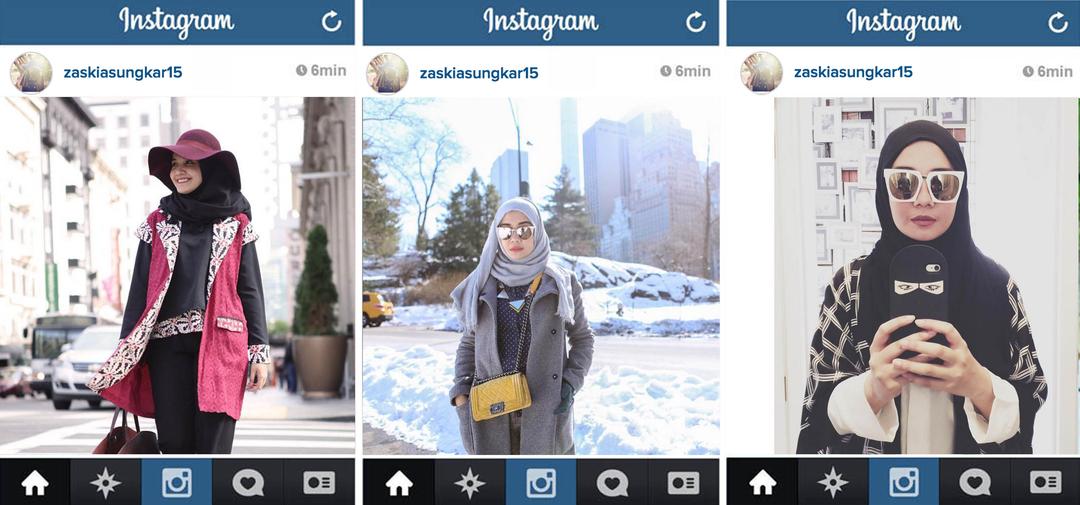 Inspirasi Hijab Ala Artis Instagram Indonesia