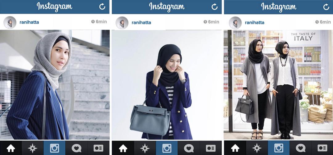 Inspirasi Hijab Ala Artis Instagram Indonesia