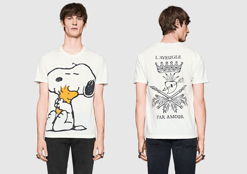 Cute!  Gucci Brings Snoopy to Menswear Collection