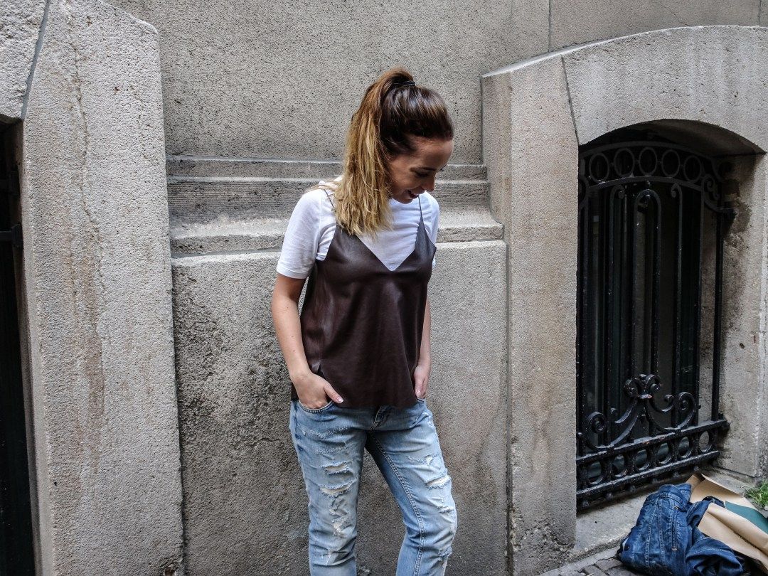 Let's Look More Interesting With Mix and Match Camisole A la Street Look