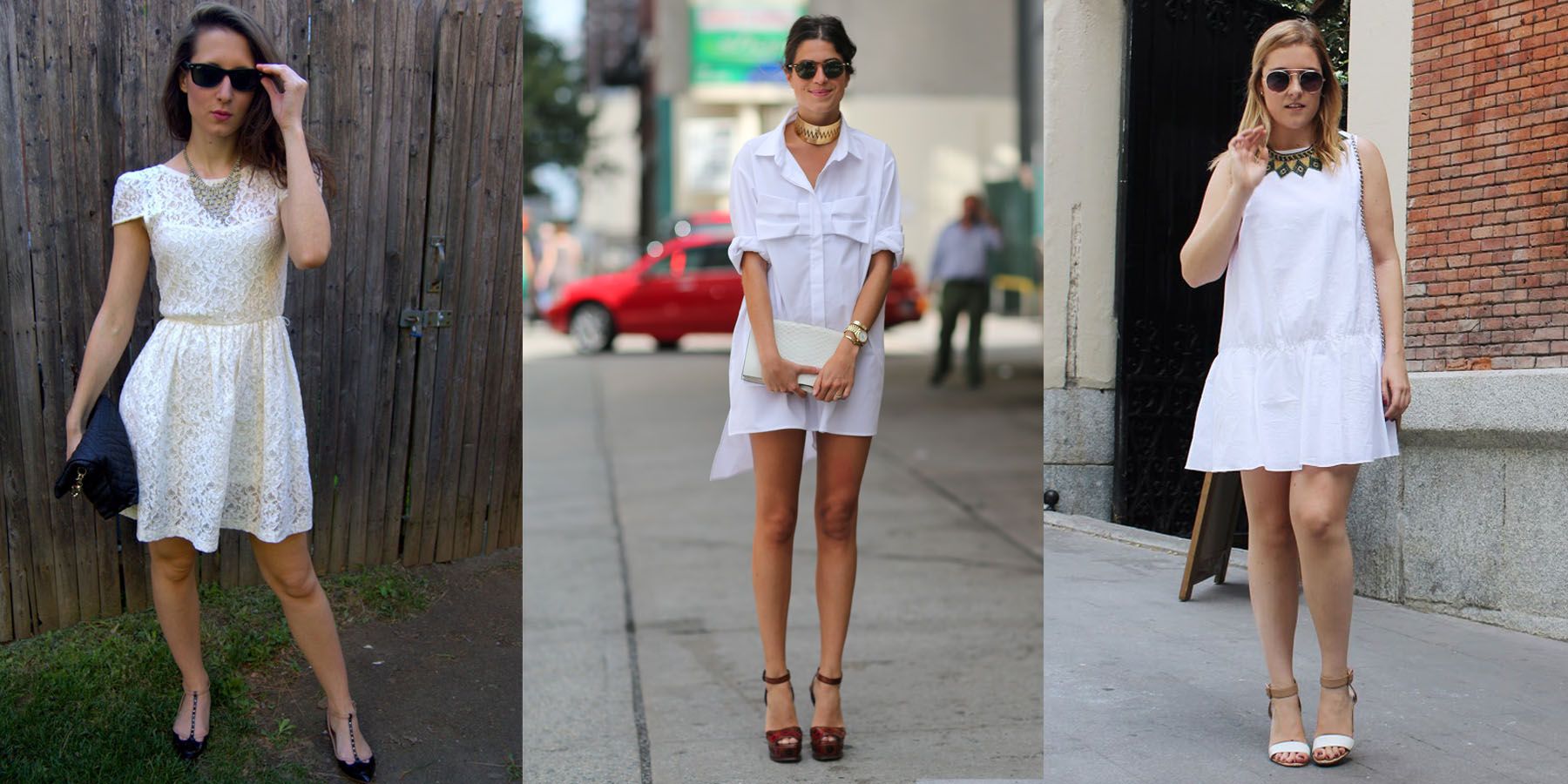Come on, look more chic with a white dress!