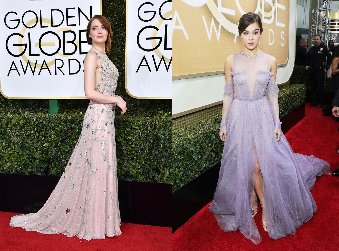 The Glamorous Style of Celebrities on the Red Carpet of the 2017 Golden Globe Awards