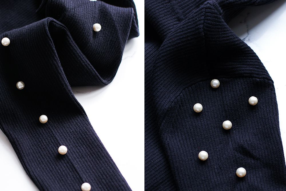 DIY Turns Old Sweaters Into Super Fancy Pearl Sweaters