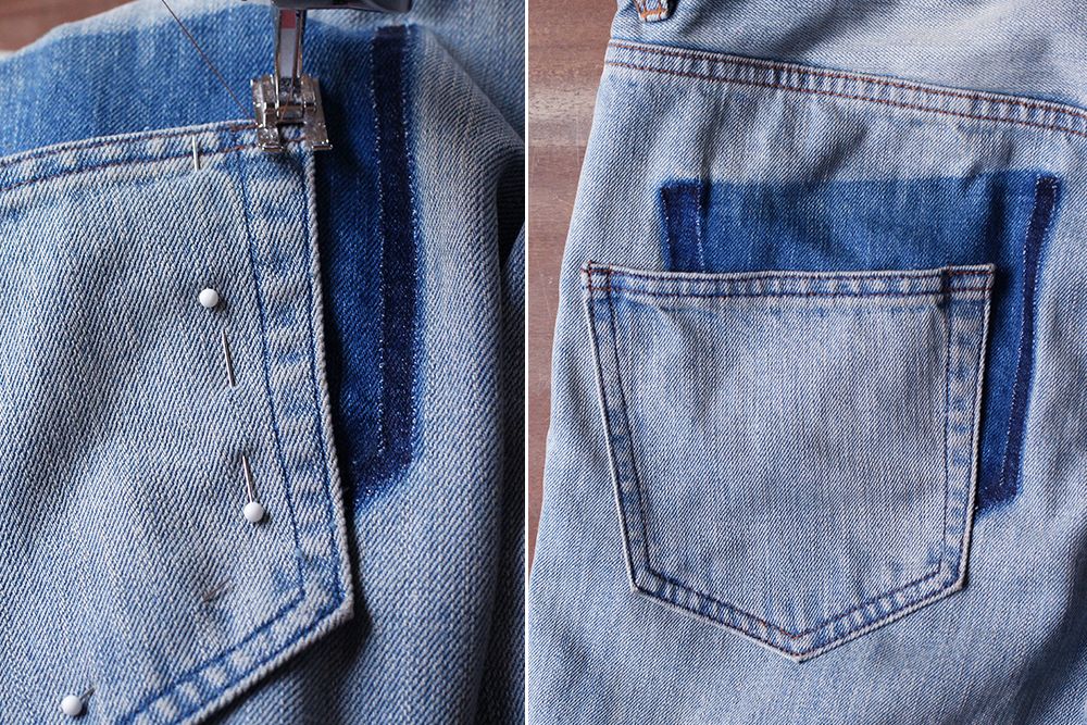 DIY Make Drop Pockets That Make Your Jeans More Chic
