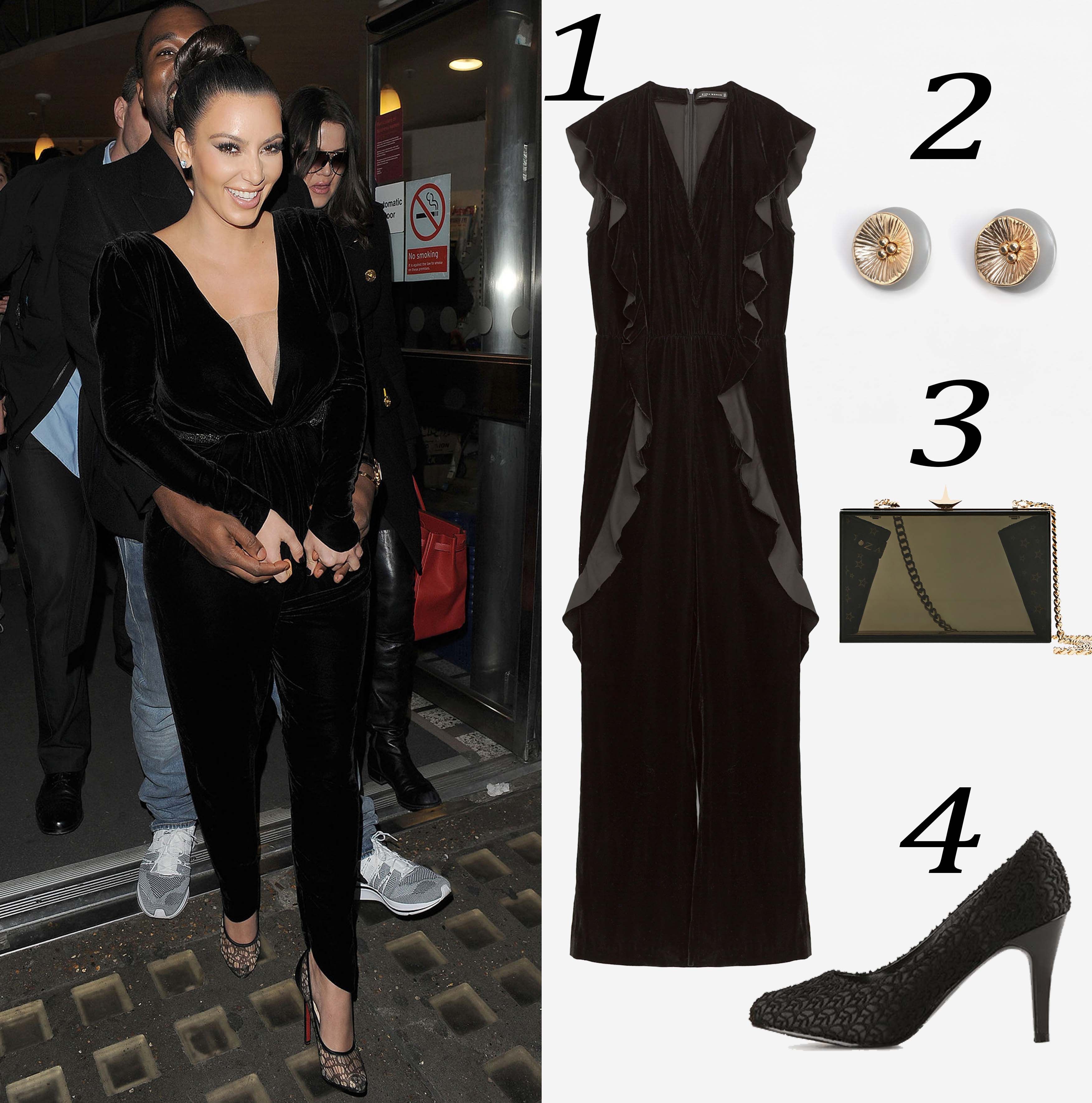 Terinspirasi dari Kim Kardashian West, Ini Cara Mewah Mengenakan Velvet Jumpsuit
