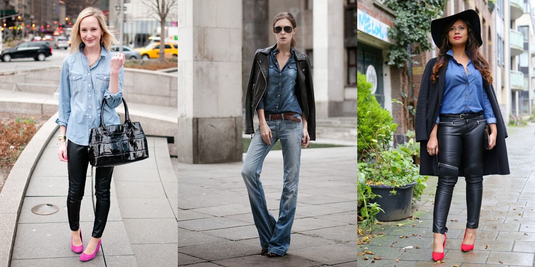 Look Casual but Still Cool with a Denim Shirt!