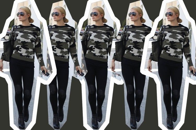 #PopbelaOOTD: Gaya Army ala Si Cantik Paris Hilton
