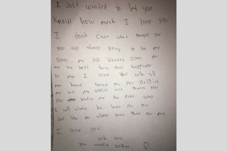 Viral Laki Laki Ini Tulis Surat Menyentuh Untuk Kakak Angkatnya