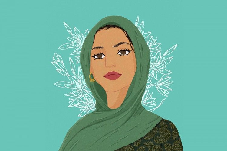 10 Ilustrasi Kehidupan Lucu Perempuan Muslim bersama Pasangannya