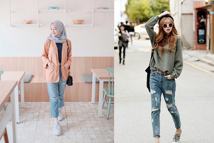 Tampil Chic A La Cewek Korea Ini Dia Item Yang Bisa Dipakai Hijabers