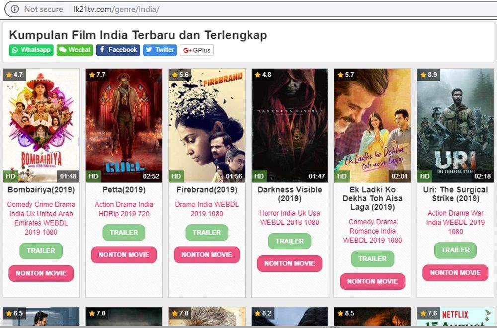 4 Deretan Situs Nonton Film India Sub Indo Terbaru