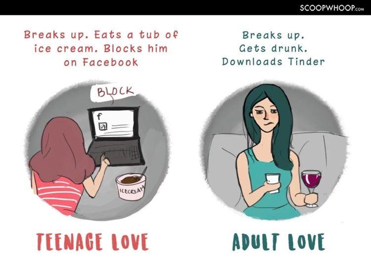 7 Ilustrasi Lucu Perbedaan Gaya Pacaran Remaja dan Orang Dewasa