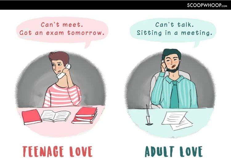 7 Ilustrasi Lucu Perbedaan Gaya Pacaran Remaja dan Orang Dewasa