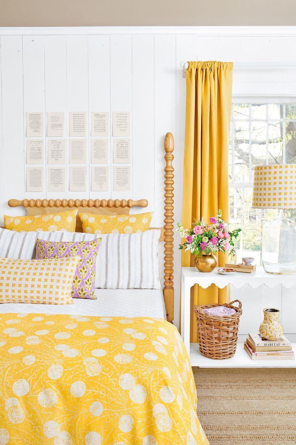 10 Inspirasi Desain Warna Kuning untuk Kamar 