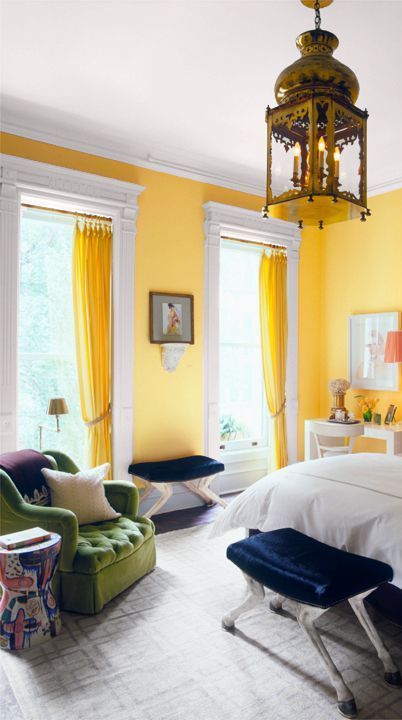 10 Inspirasi Desain Warna Kuning untuk Kamar