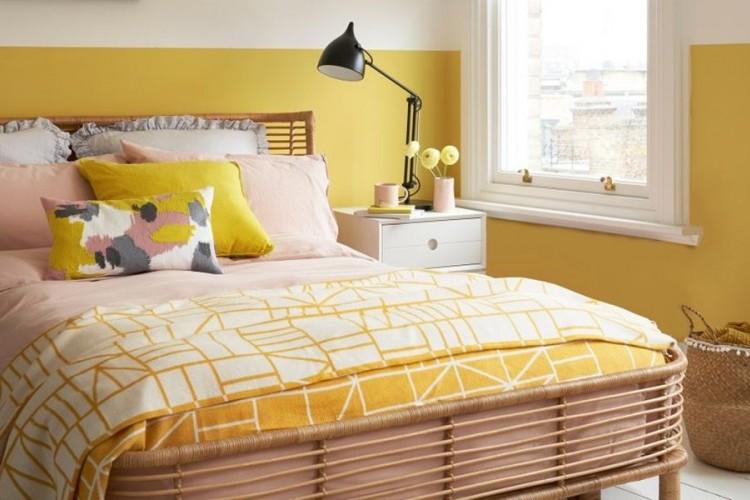 10 Inspirasi Desain Warna  Kuning  untuk Kamar 