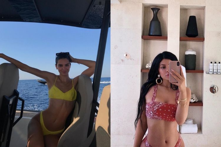 Sama-sama Seksi, Ini 7 Gaya Bikini Kendall vs Kylie Jenner 