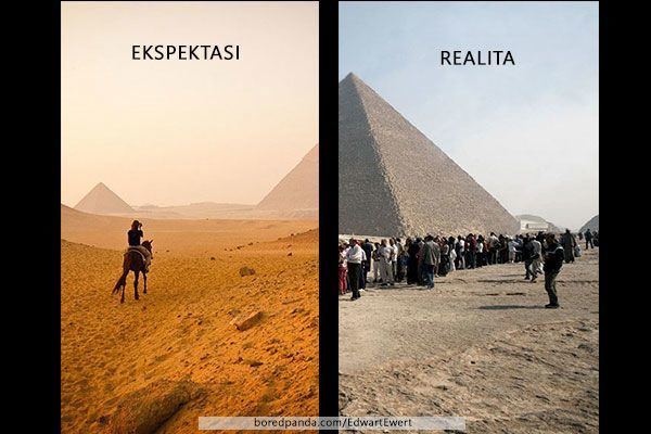 Ekspektasi VS Realita Ketika Kamu Berlibur ke Tempat Terkenal Dunia