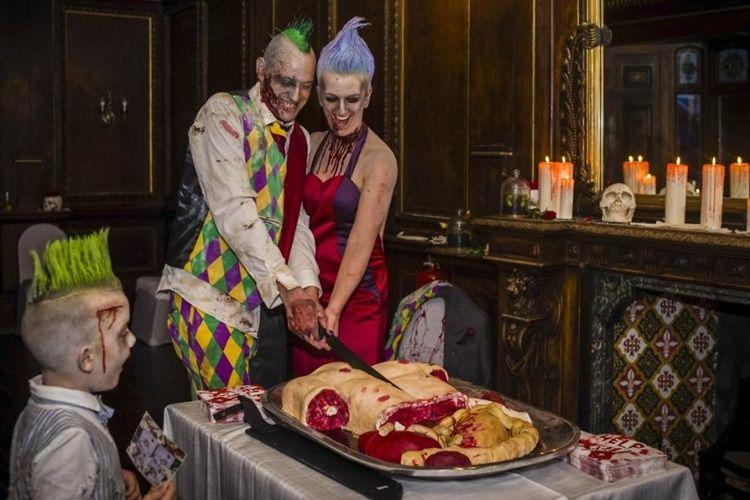 8 Foto Pernikahan Bertema Zombie