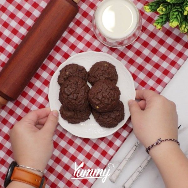 Pas Buat Camilan, Ini Resep Double Chocolate Cookies Rumahan