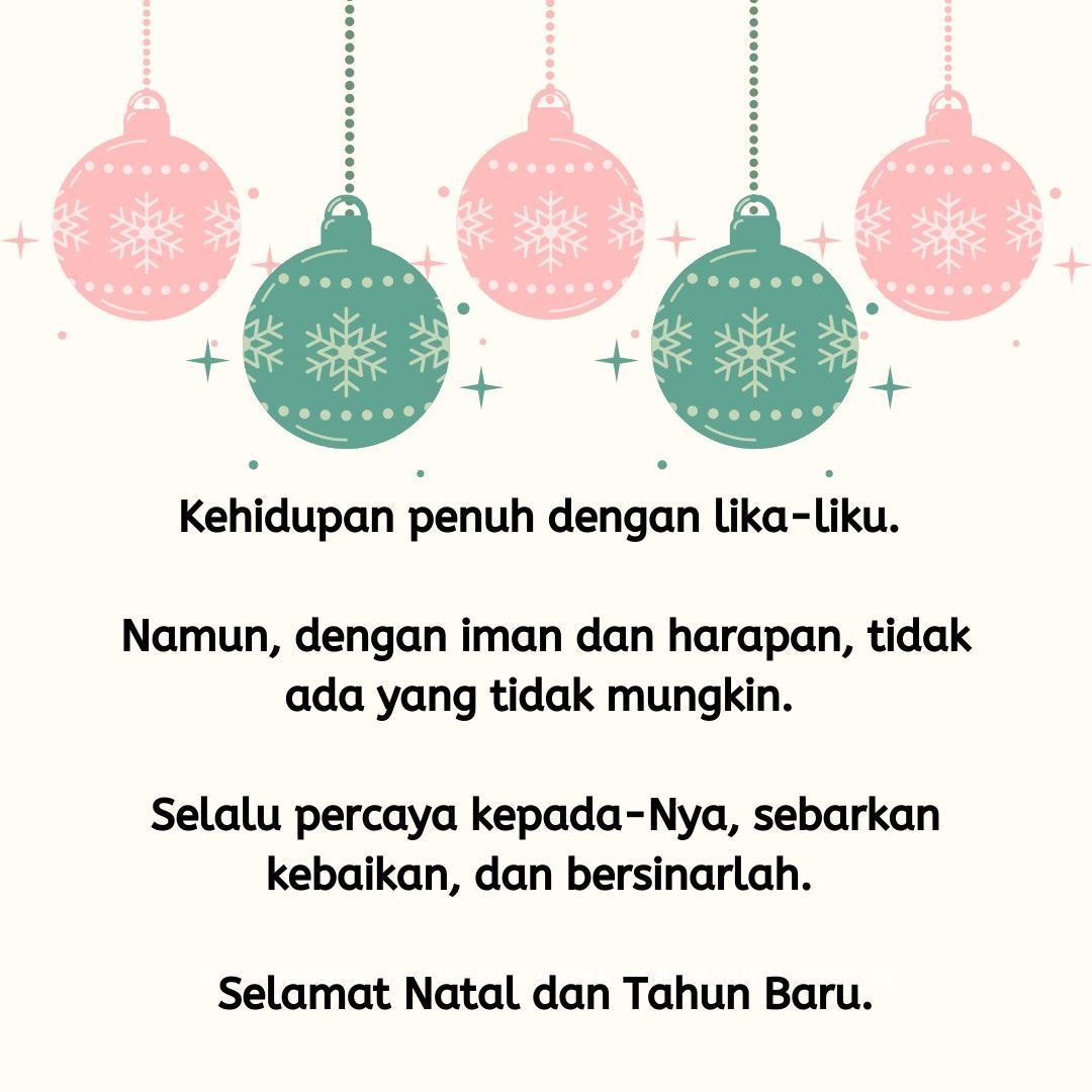 Contoh Ucapan Selamat Natal Bahasa Jawa - kumpulan kartu ...