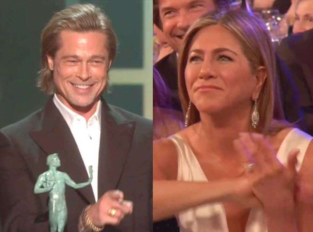 Momen Reuni Jennifer Aniston dan Brad Pitt di SAG Awards 2020