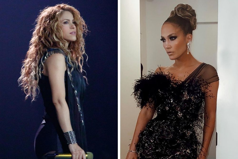 Sukses Duet Di Atas Panggung, Begini Gaya Makeup Shakira dan JLo 