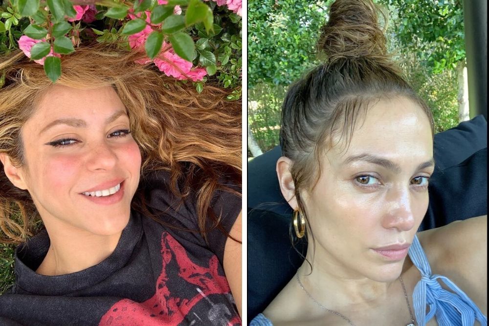 Sukses Duet Di Atas Panggung, Begini Gaya Makeup Shakira dan JLo 