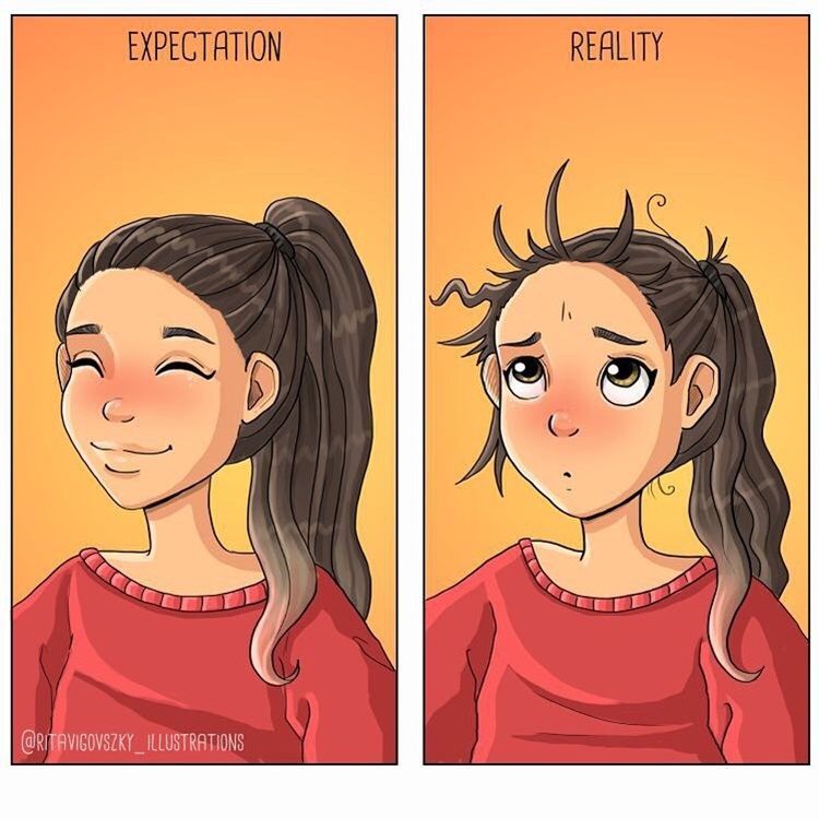 7 Ilustrasi tentang Kehidupan Lucu Perempuan yang Pasti Kamu Banget