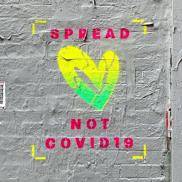 11 Grafiti di Seluruh Dunia Ini Terinspirasi dari Pandemi Corona