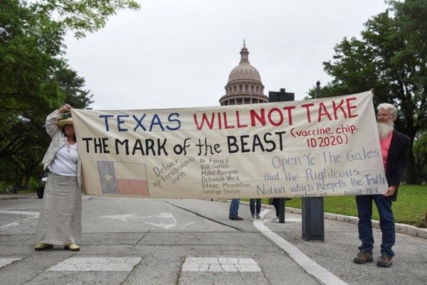 10 Foto Demonstrasi Menolak Lockdown & Penggunaan Masker di Texas AS