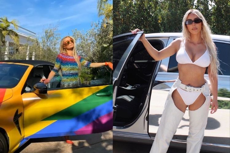 Perbandingan Gaya Paris Hilton vs Kim Kardashian West