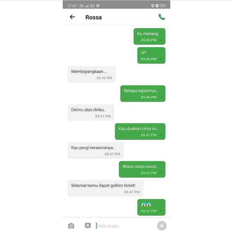 Pengemudi Ojol Ini Berhasil Ketemu Rossa