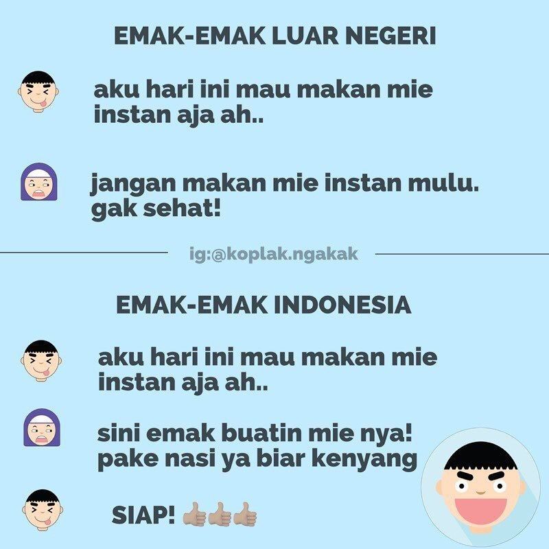 10 Meme Perbedaan Ibu-ibu Indonesia VS Luar Negeri, Kocak Banget Deh!