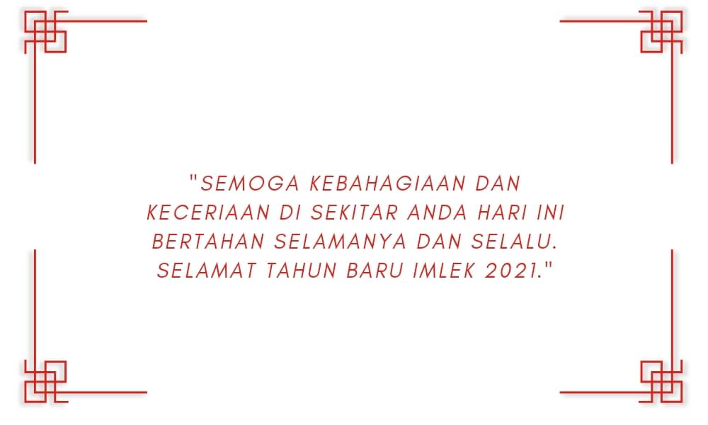 Selain Gong Xi Fa Cai, Ini 11 Ucapan Imlek yang Bisa Kamu Kirimkan