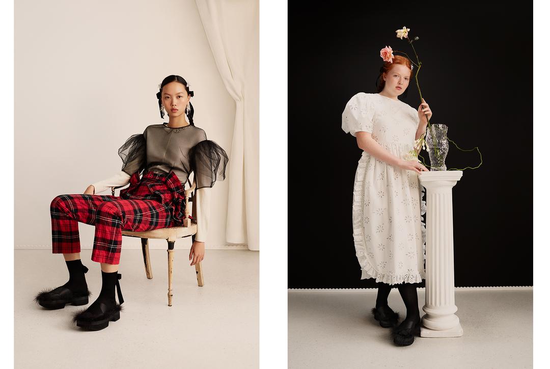 日本最級 simone rocha hm チュールデコレーションコットンドレス