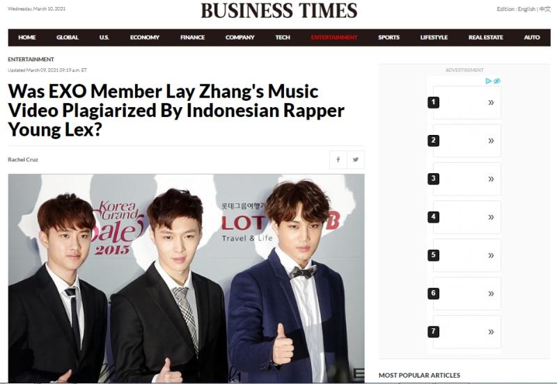 Young Lex Masuk Berita Internasional Soal Plagiarisme 