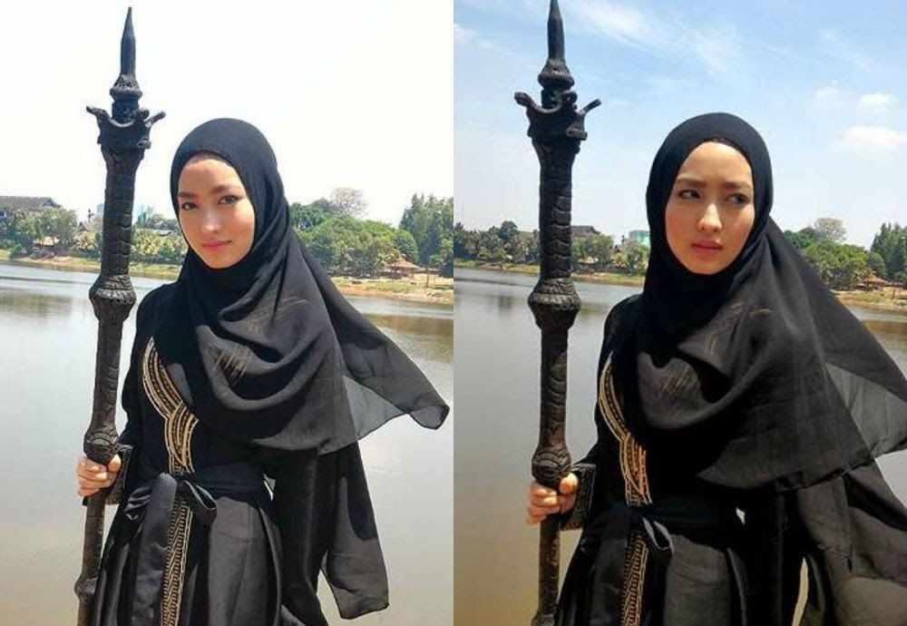 Gaya Artis Non Muslim yang Rela Pakai Hijab untuk Sebuah Sinetron