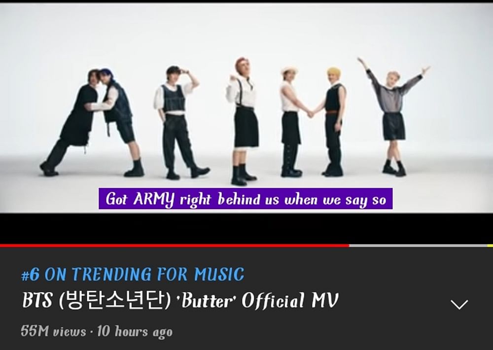 Butter bts lagu Lagu 'Butter'