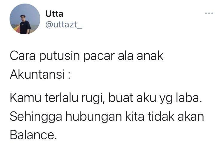 10 Twit Kocak Cara Putusin Pacar Sesuai Jurusan, Bikin Geleng Kepala