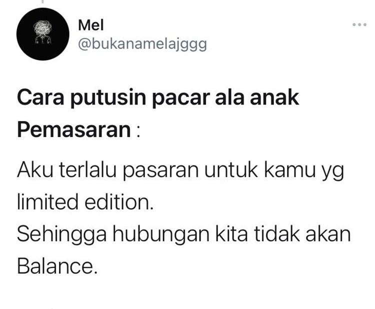 10 Twit Kocak Cara Putusin Pacar Sesuai Jurusan, Bikin Geleng Kepala