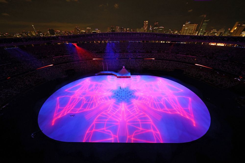 Deretan Foto Opening Ceremony Olimpiade Tokyo 2020, Super Meriah!