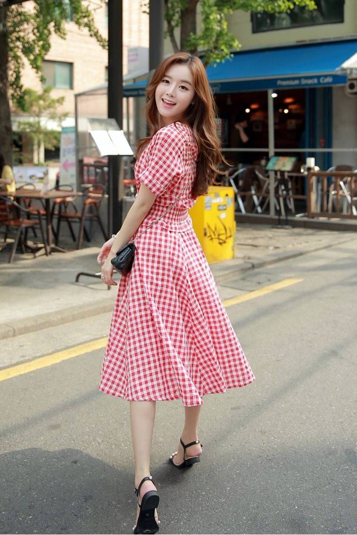 ootd korean dress