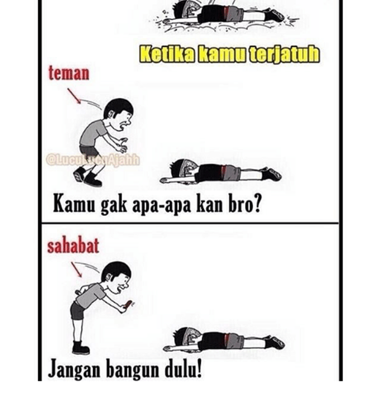 10 Meme Kelakuan Kocak Bareng Sahabat, Ngeselin tapi Bikin Ngakak!