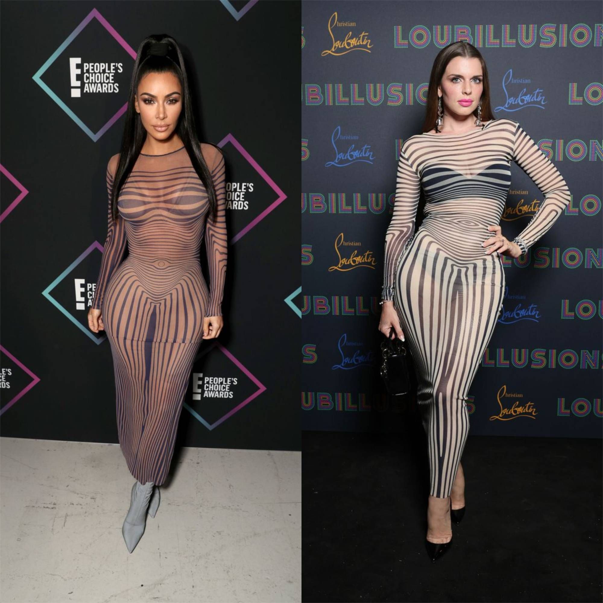 Adu Gaya Seksi Kim Kardashian vs Julia Fox, Pernah Pakai Baju Kembaran