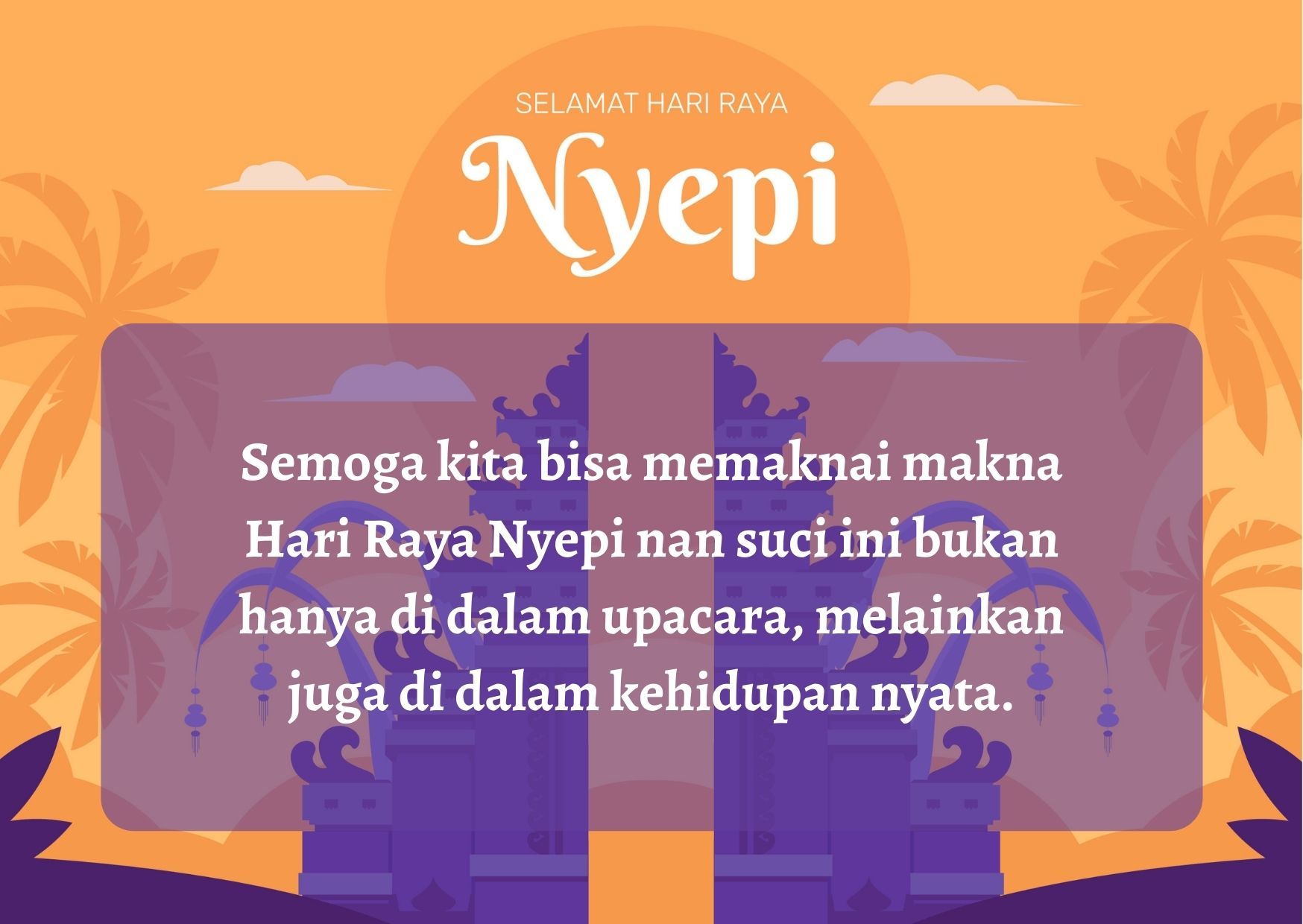 25 Kata Kata Ucapan Selamat Hari Raya Nyepi Lengkap Gambar