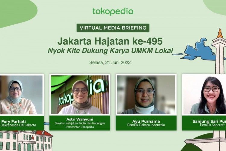 Berkolaborasi, Tokopedia dan Dekranasda Mendukung UMKM di DKI Jakarta